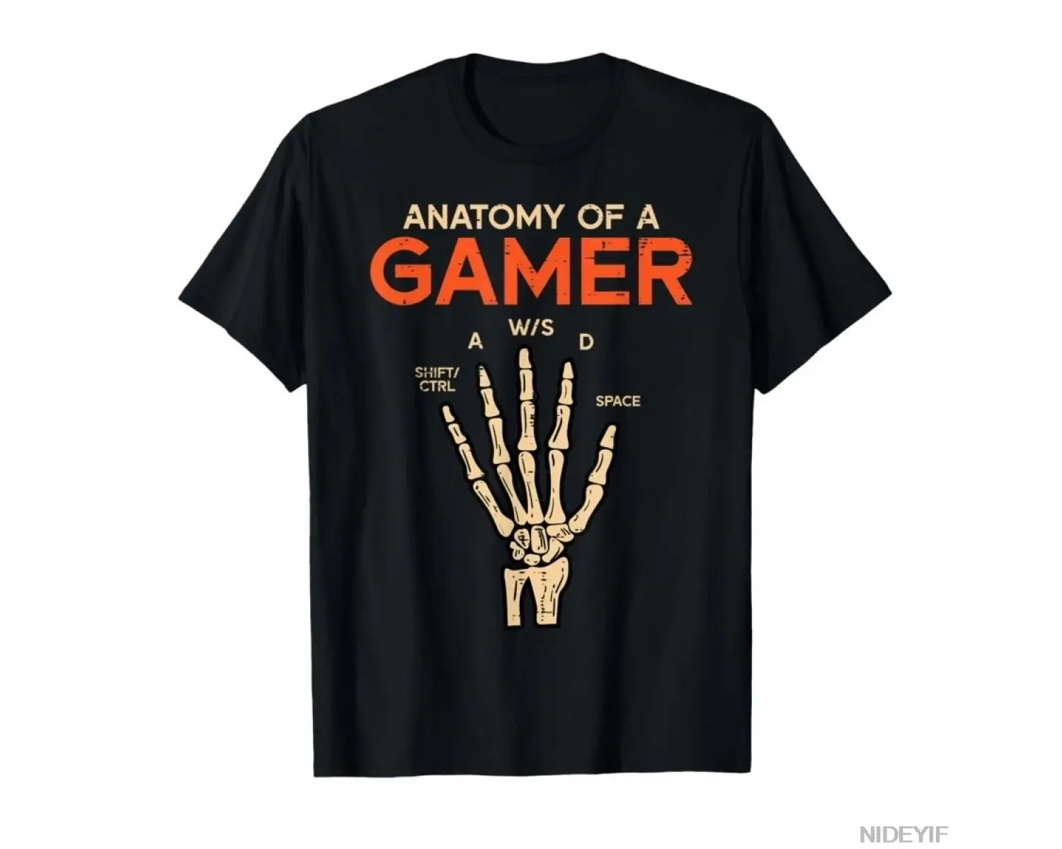 Bir Oyuncunun Anatomisi İskelet El Komik Erkek Çocuk T-shirt Erkekler Kadınlar Için % 100% Pa