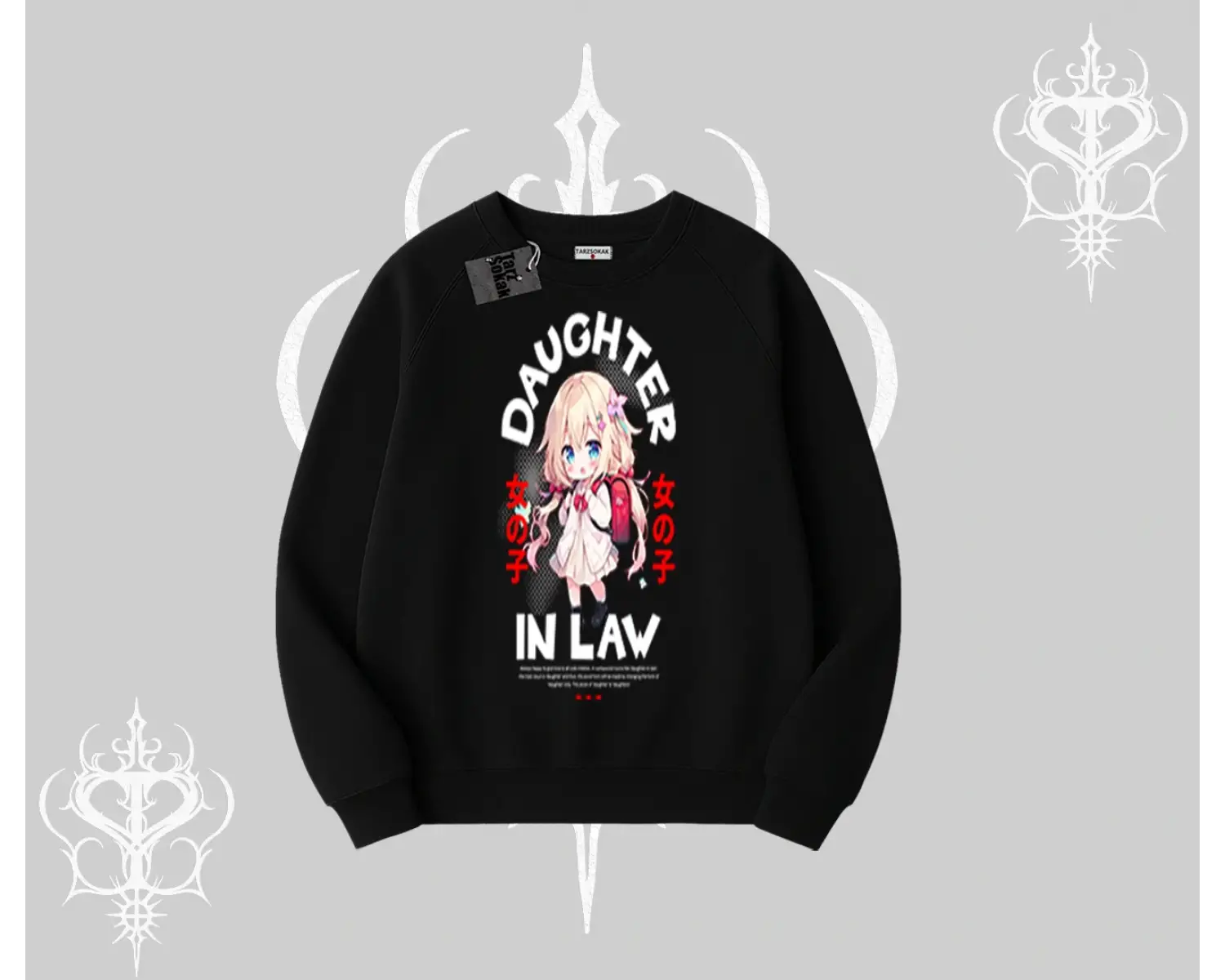 Biskilet Sweatshirt Anime Girl Daughter In Law Baskılı