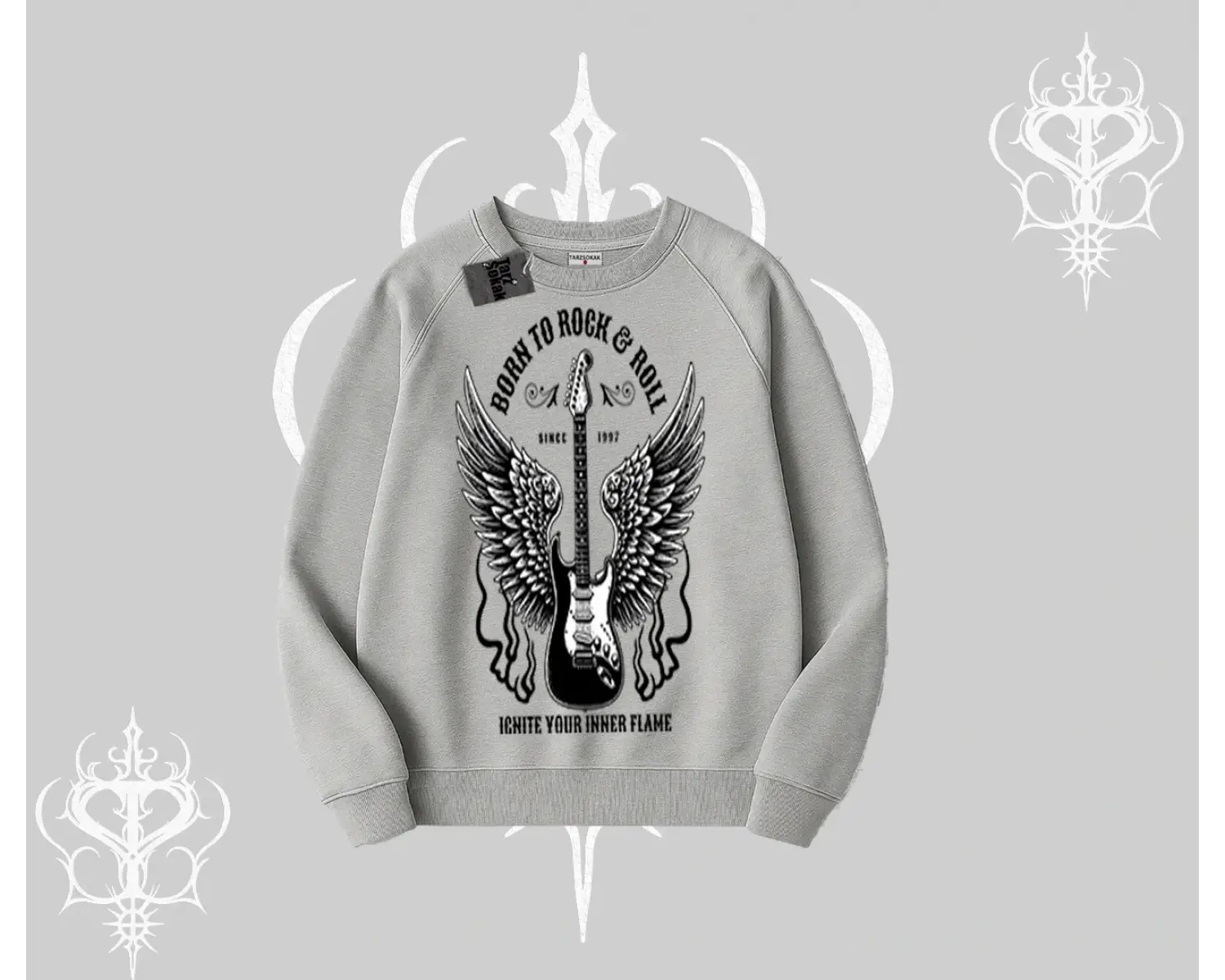 Biskilet Sweatshirt Born to Rock Eternal Flame Legacy