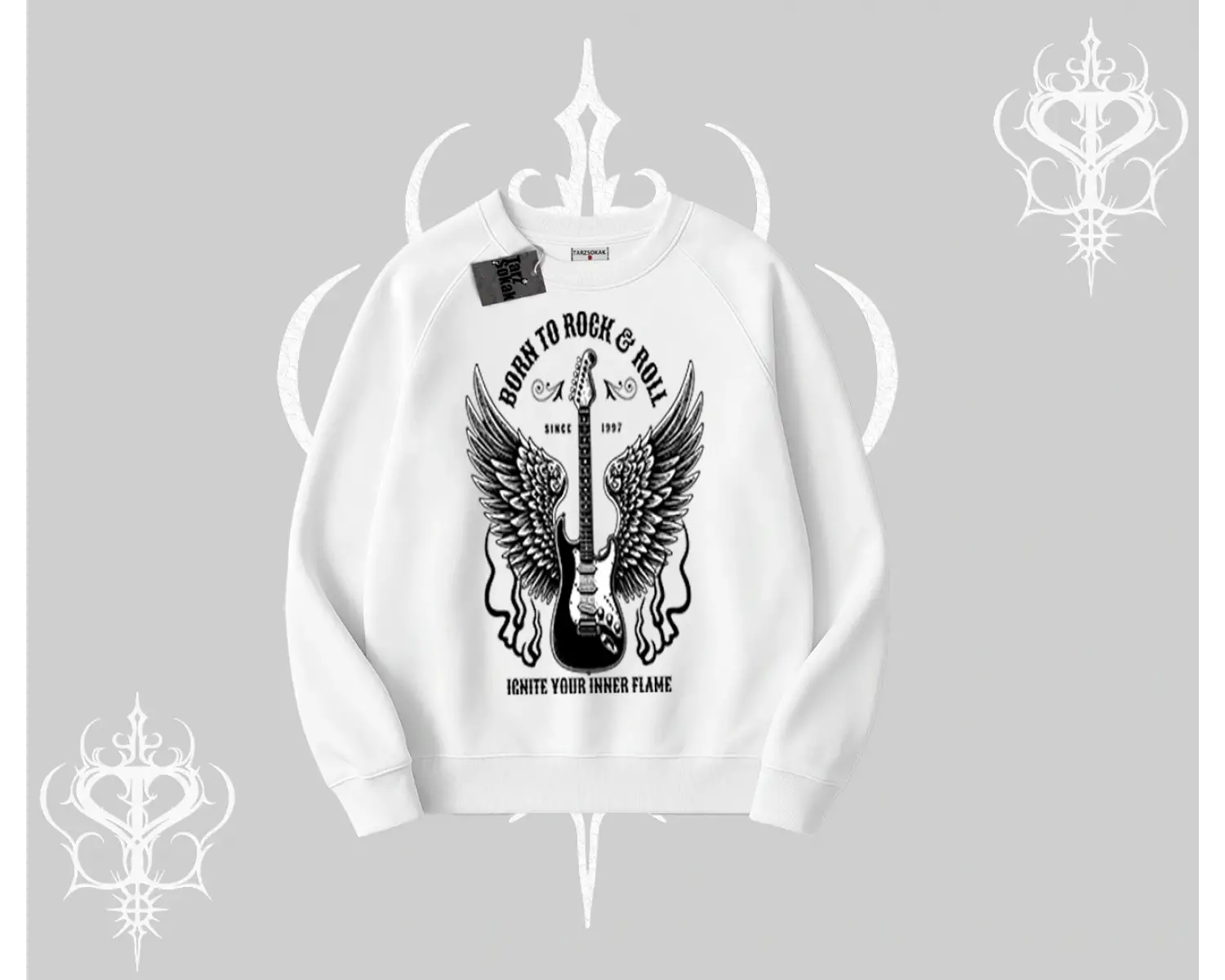 Biskilet Sweatshirt Born to Rock Eternal Flame Legacy