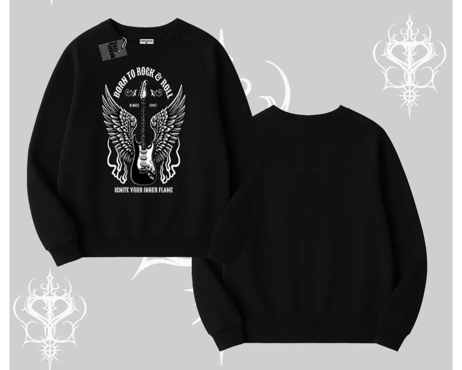 Biskilet Sweatshirt Born to Rock Eternal Flame Legacy