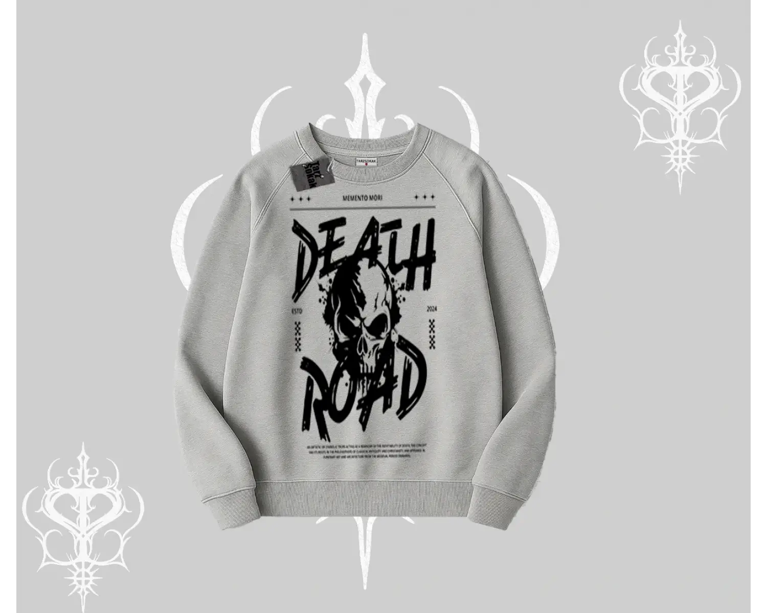 Biskilet Sweatshirt Death Road Memento Mori Street Manifest