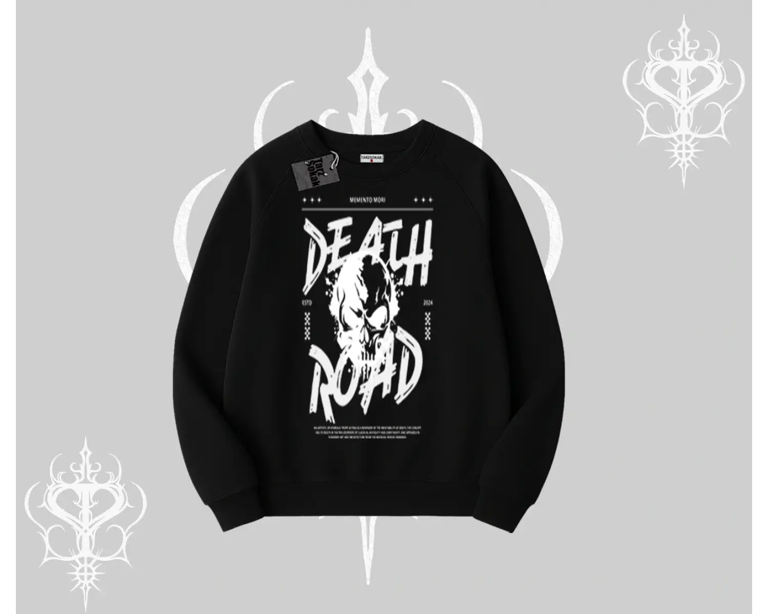 Biskilet Sweatshirt Death Road Memento Mori Street Manifest