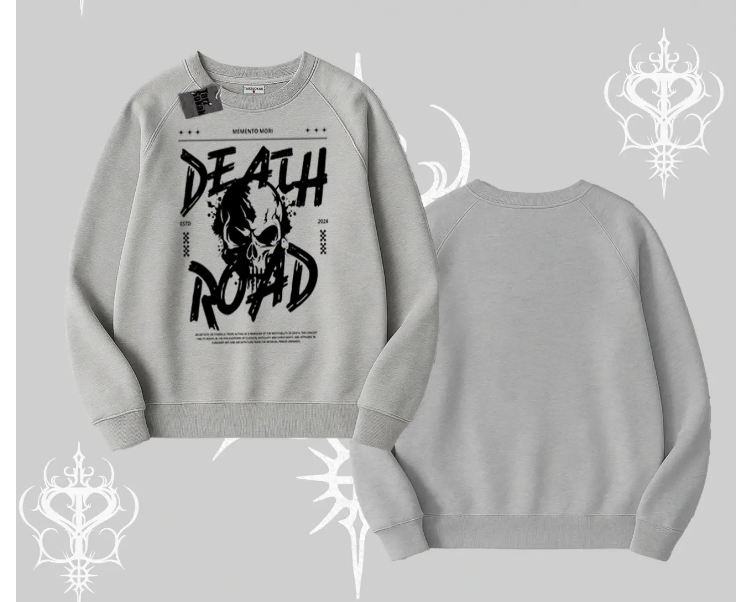 Biskilet Sweatshirt Death Road Memento Mori Street Manifest