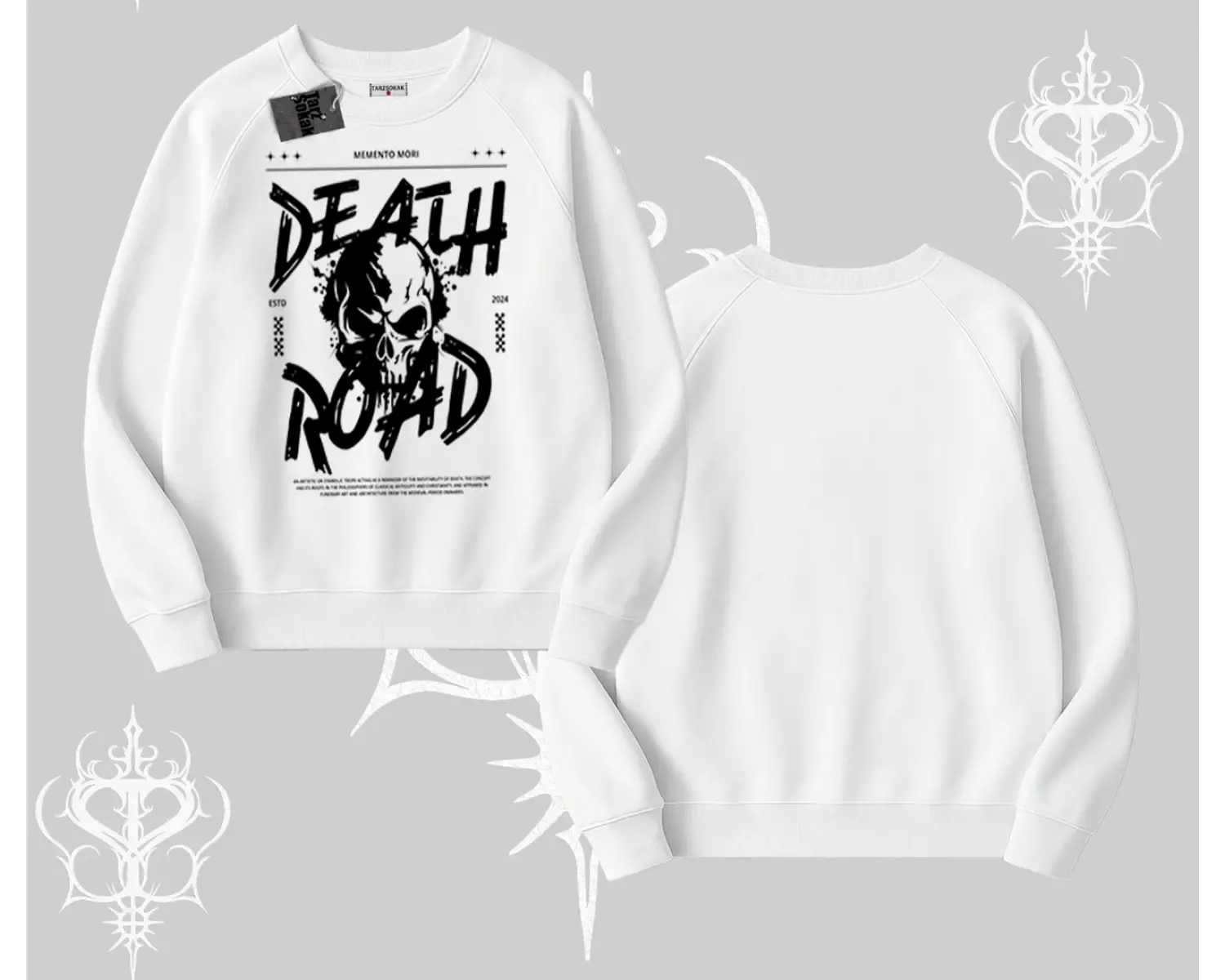 Biskilet Sweatshirt Death Road Memento Mori Street Manifest