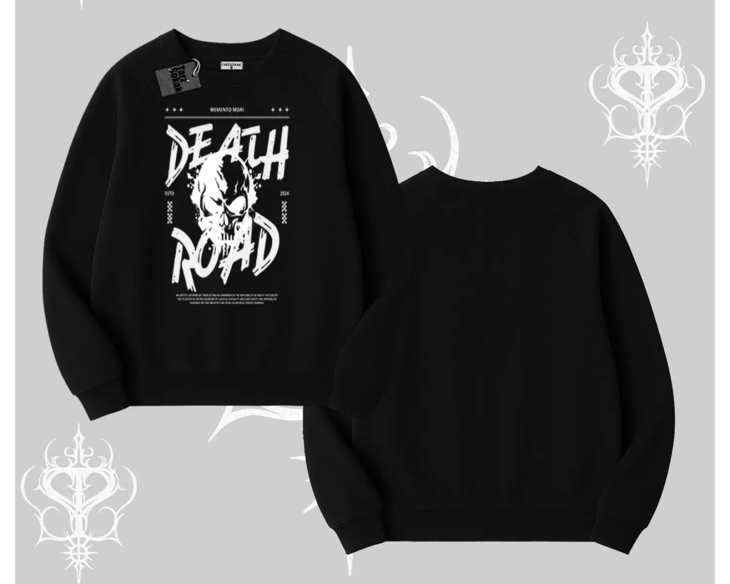 Biskilet Sweatshirt Death Road Memento Mori Street Manifest