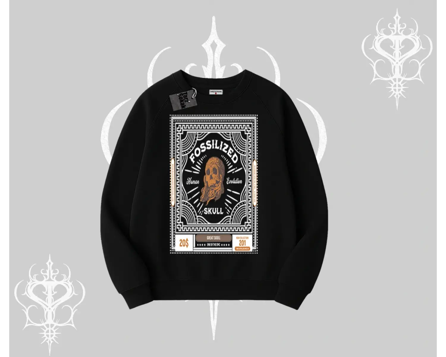 Biskilet Sweatshirt Fossilized Skull Underground Archive