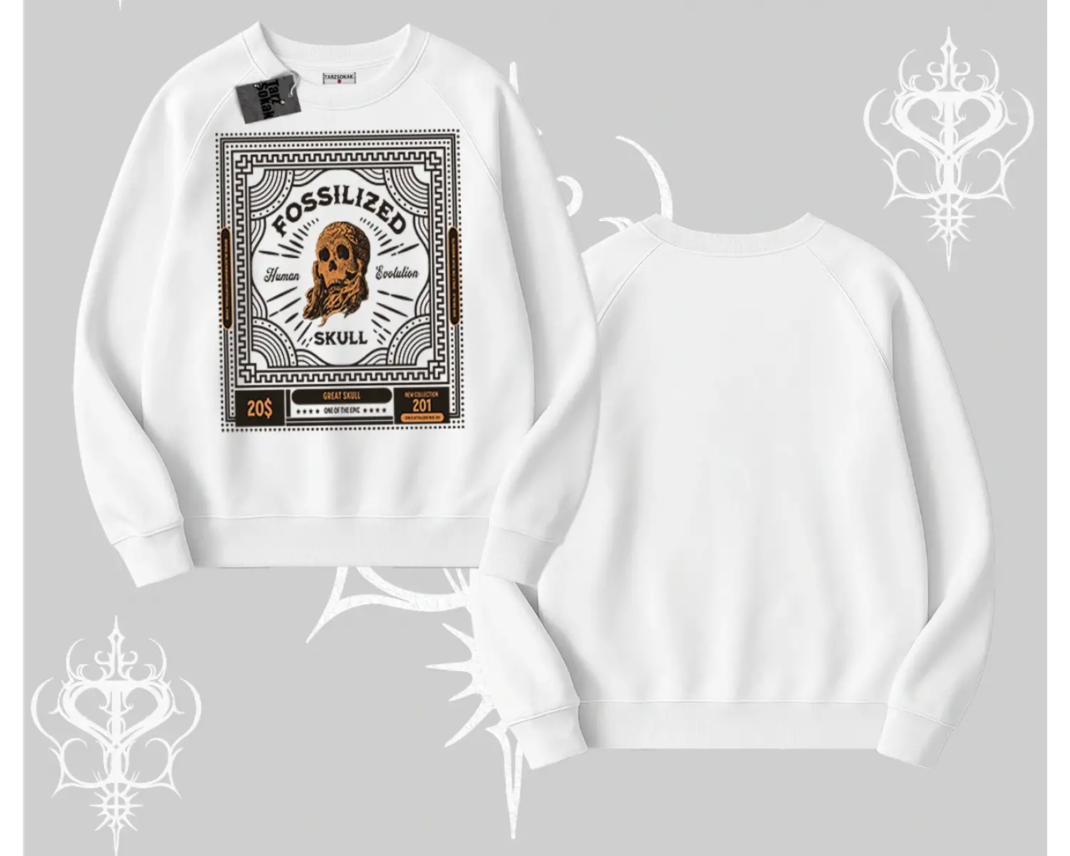 Biskilet Sweatshirt Fossilized Skull Underground Archive
