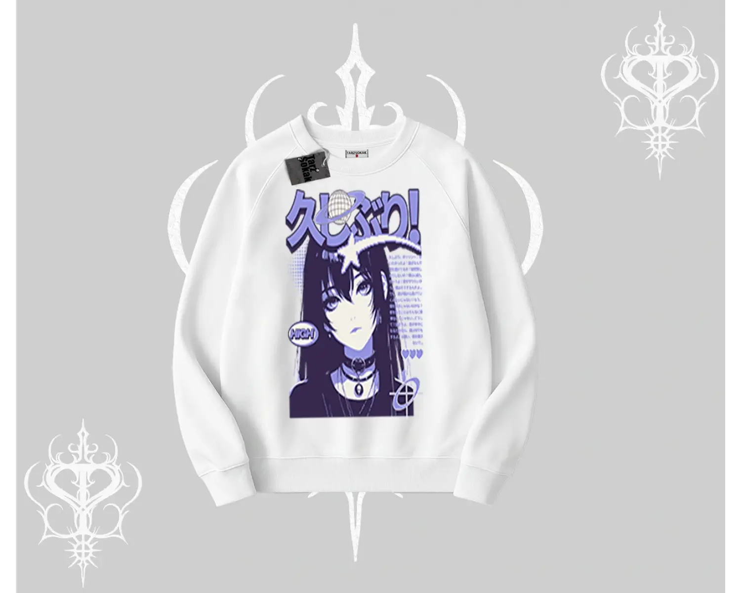 Biskilet Sweatshirt Neo Tokyo Girl Y2K Street Anime Aesthetic