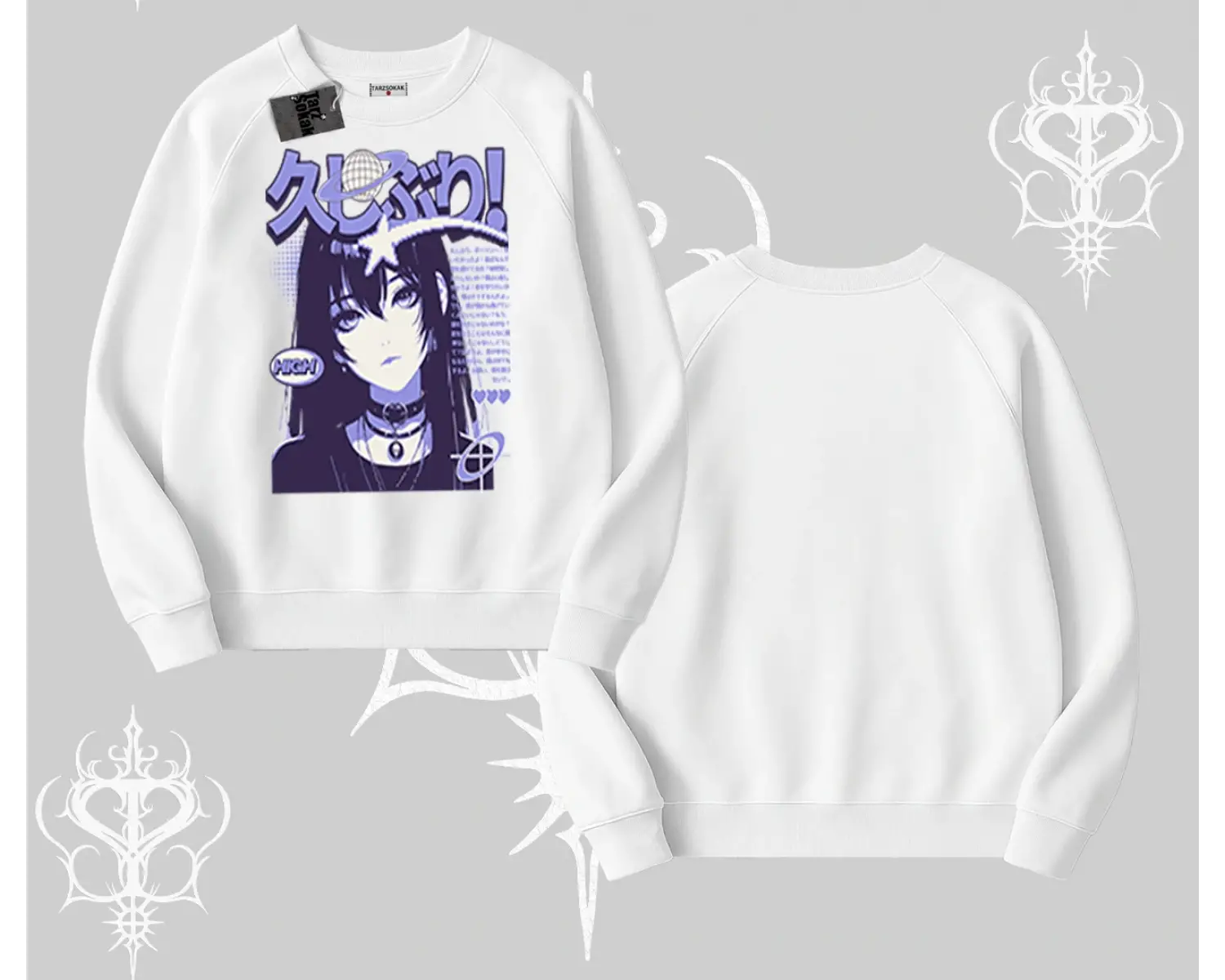 Biskilet Sweatshirt Neo Tokyo Girl Y2K Street Anime Aesthetic
