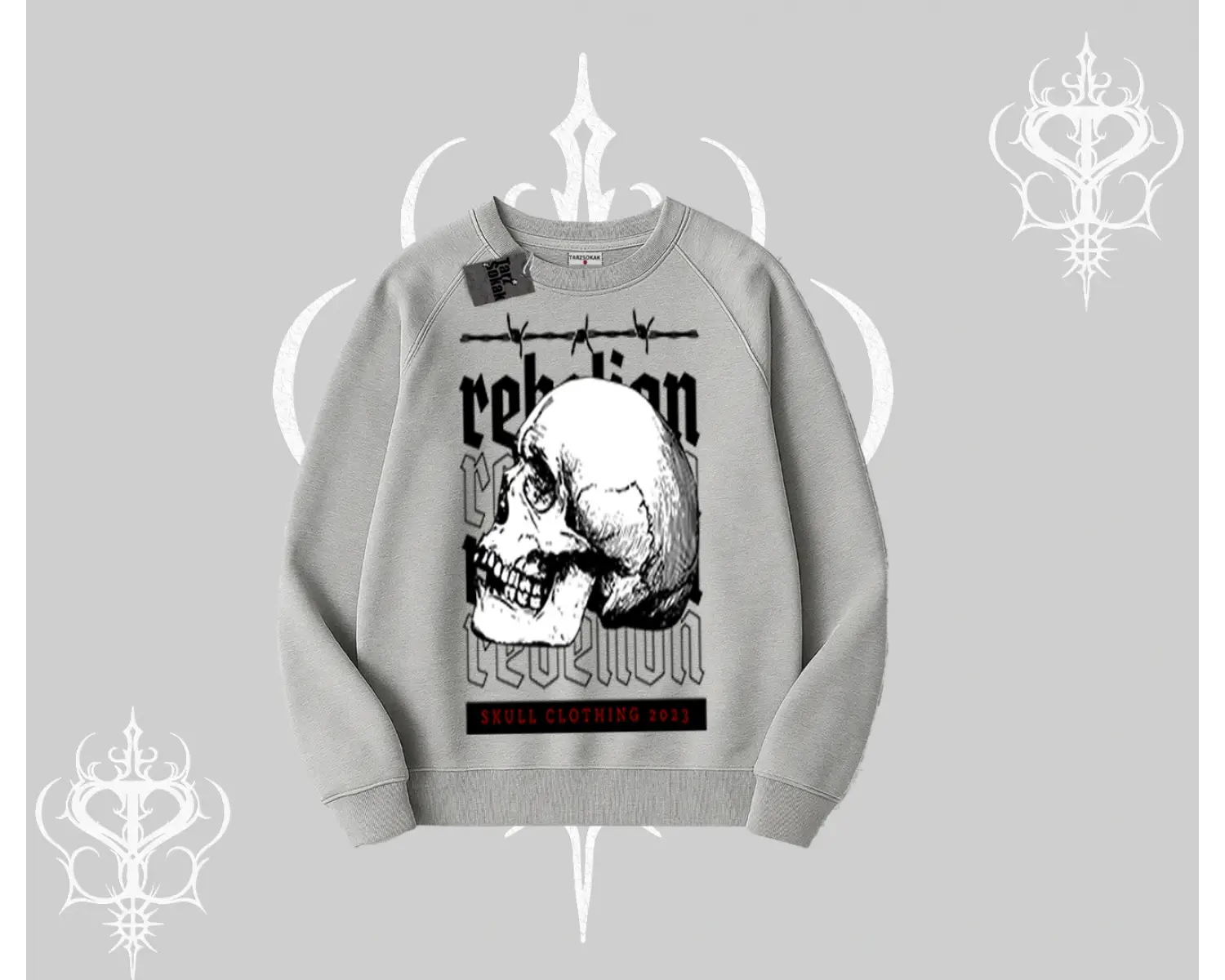 Biskilet Sweatshirt Rebellion Skull Underground Street Legacy
