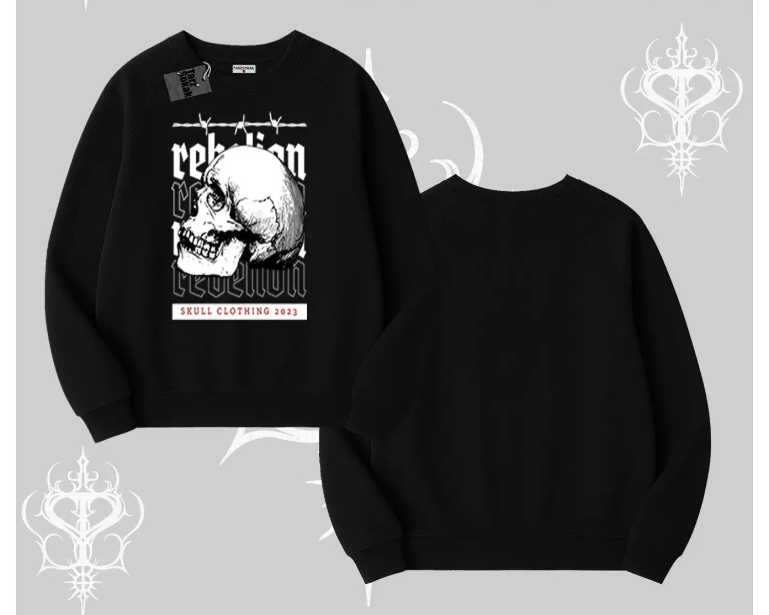 Biskilet Sweatshirt Rebellion Skull Underground Street Legacy