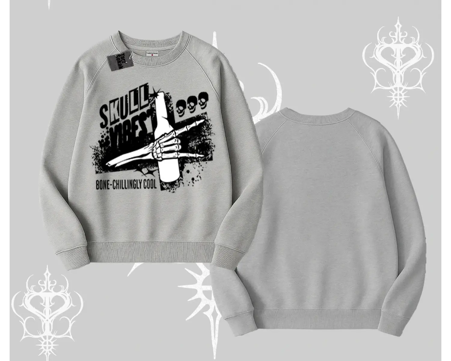 Biskilet Sweatshirt Skull Impact Bone Chilling Street Icon