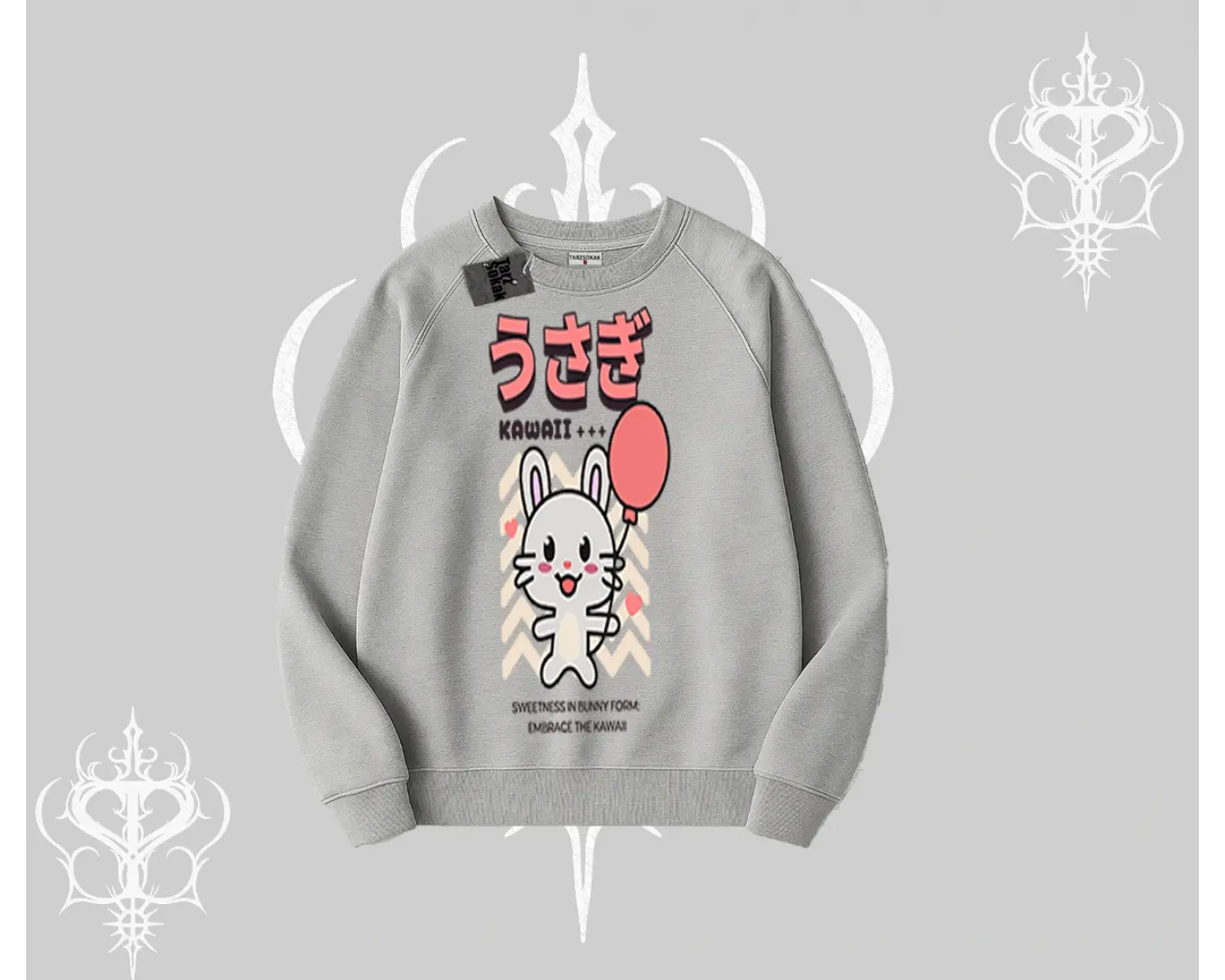Biskilet Sweatshirt Usagi Kawaii Cute Heart Energy