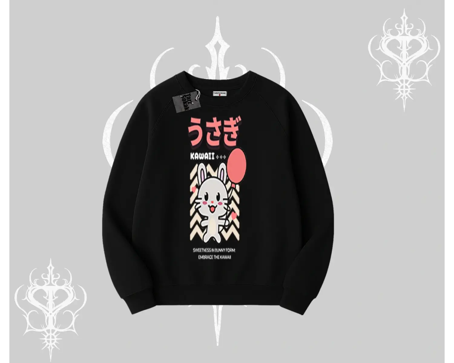 Biskilet Sweatshirt Usagi Kawaii Cute Heart Energy
