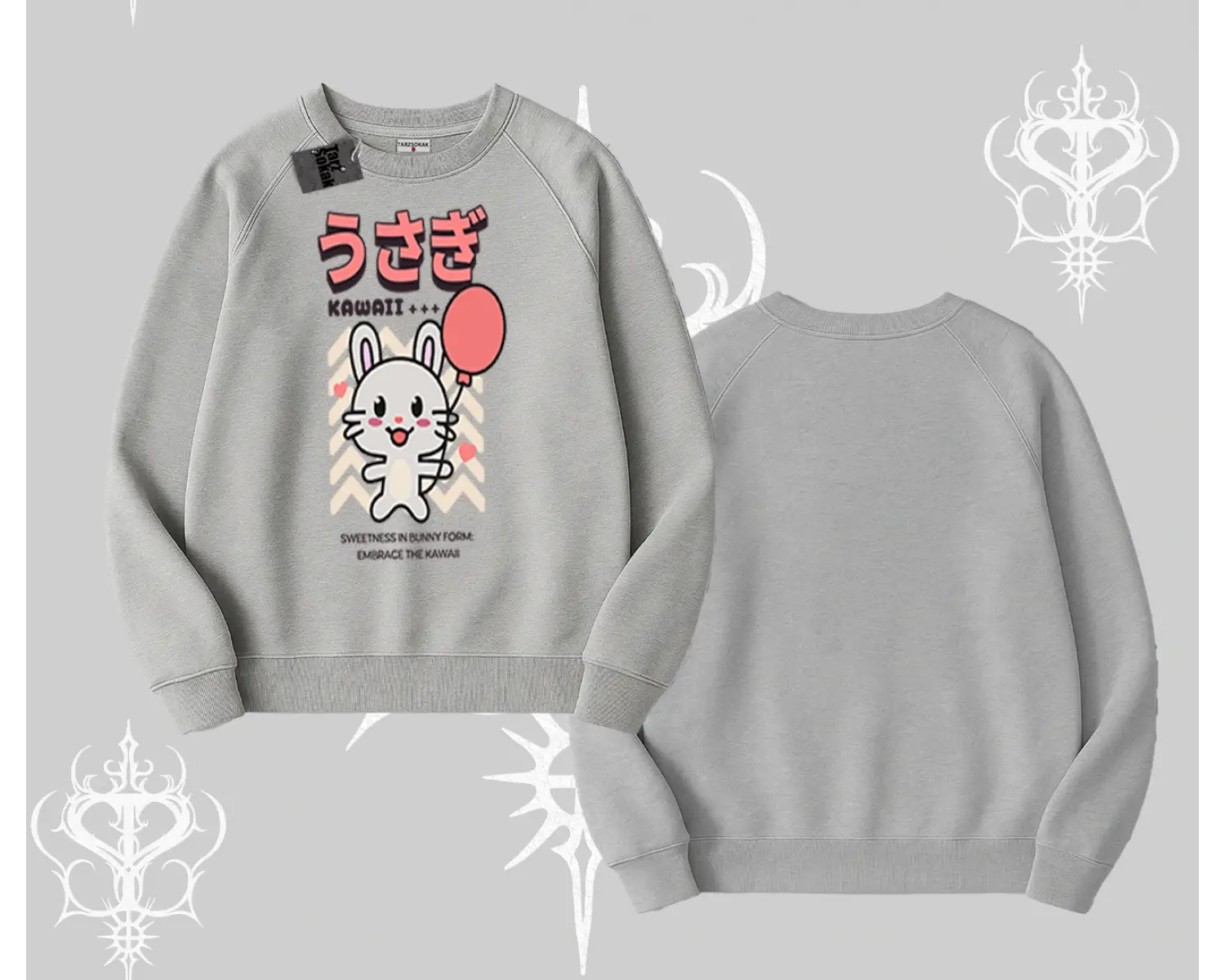 Biskilet Sweatshirt Usagi Kawaii Cute Heart Energy