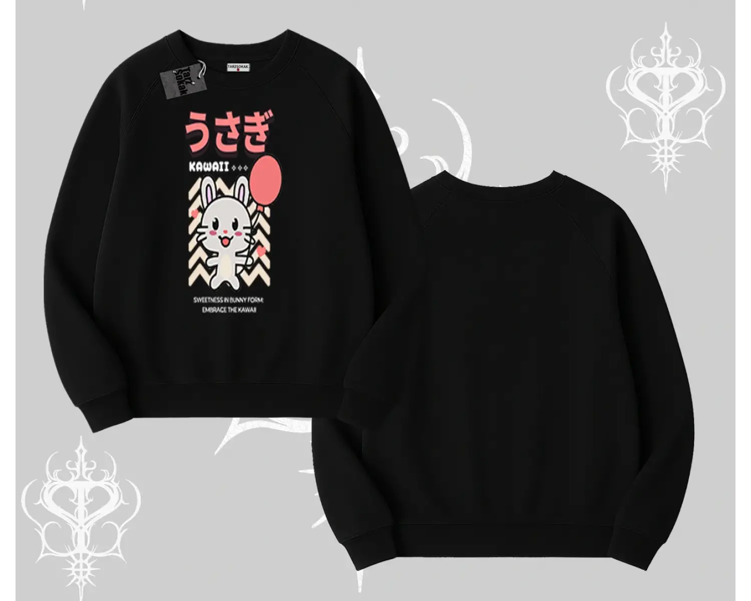 Biskilet Sweatshirt Usagi Kawaii Cute Heart Energy
