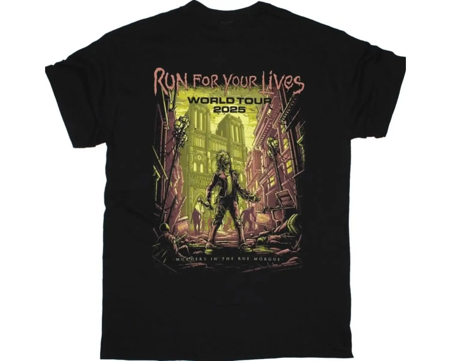 BLACK CROWES HIGH AS THE MOON TOUR NEW BLACK T-SHIRT ÖN VE ARAKA BASKILI