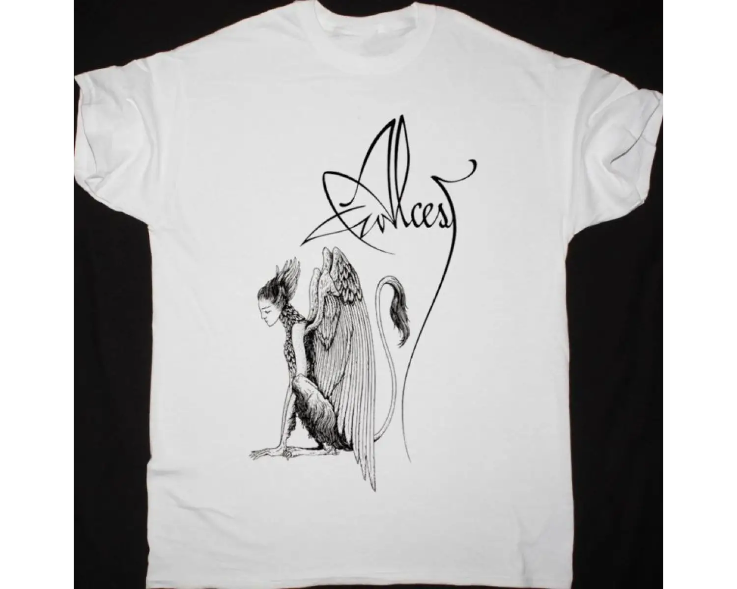 BLACK FLAG JEALOUS AGAIN NEW WHITE T SHIRT ÖN BASKILI