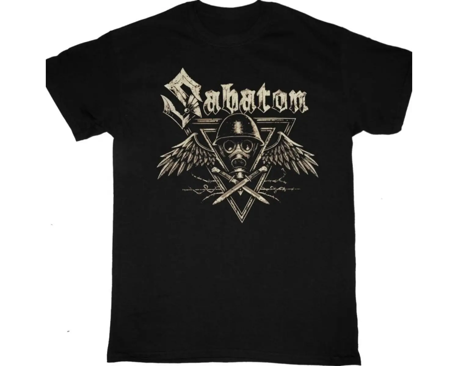 BLACK LABEL SOCIETY LOGO NEW WHITE T-SHIRT ÖN BASKILI