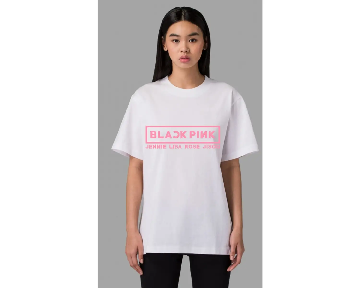Black Pink Oversize Tişört