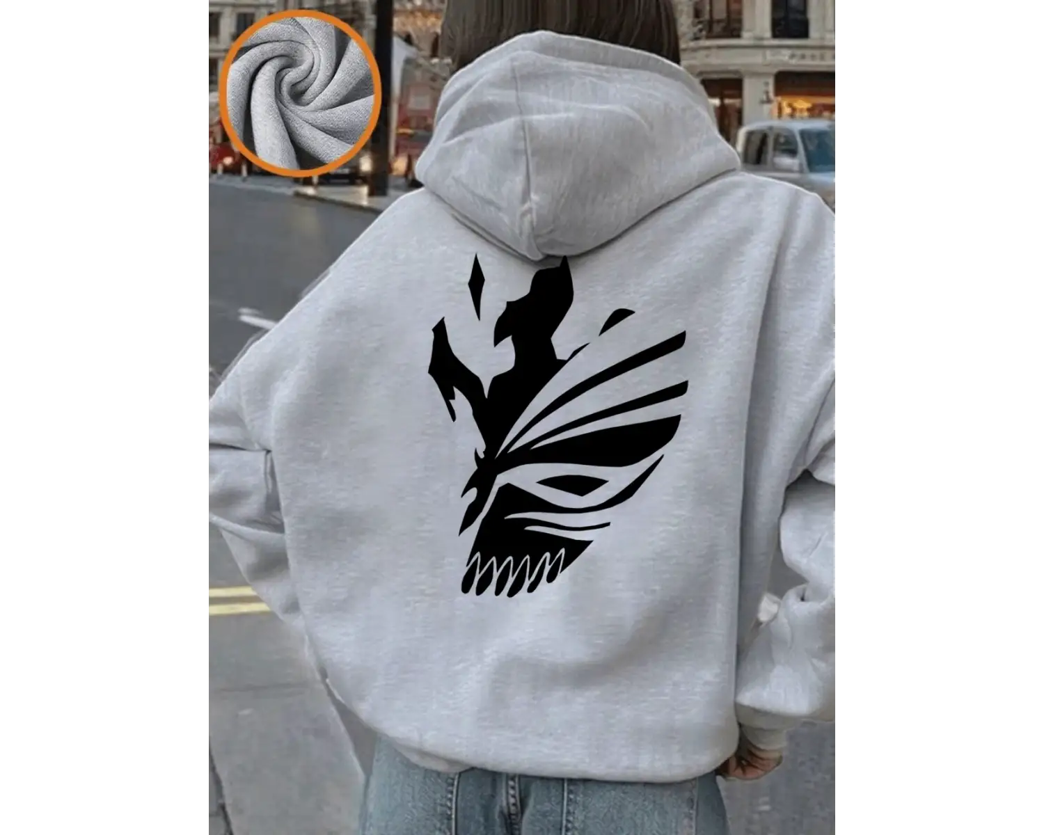 Bleach Ichigo Kırmızı Maske Baskılı Kapüşonlu Üstler Bayanlar Kışlık Polar Sıcak Sweatshirt G