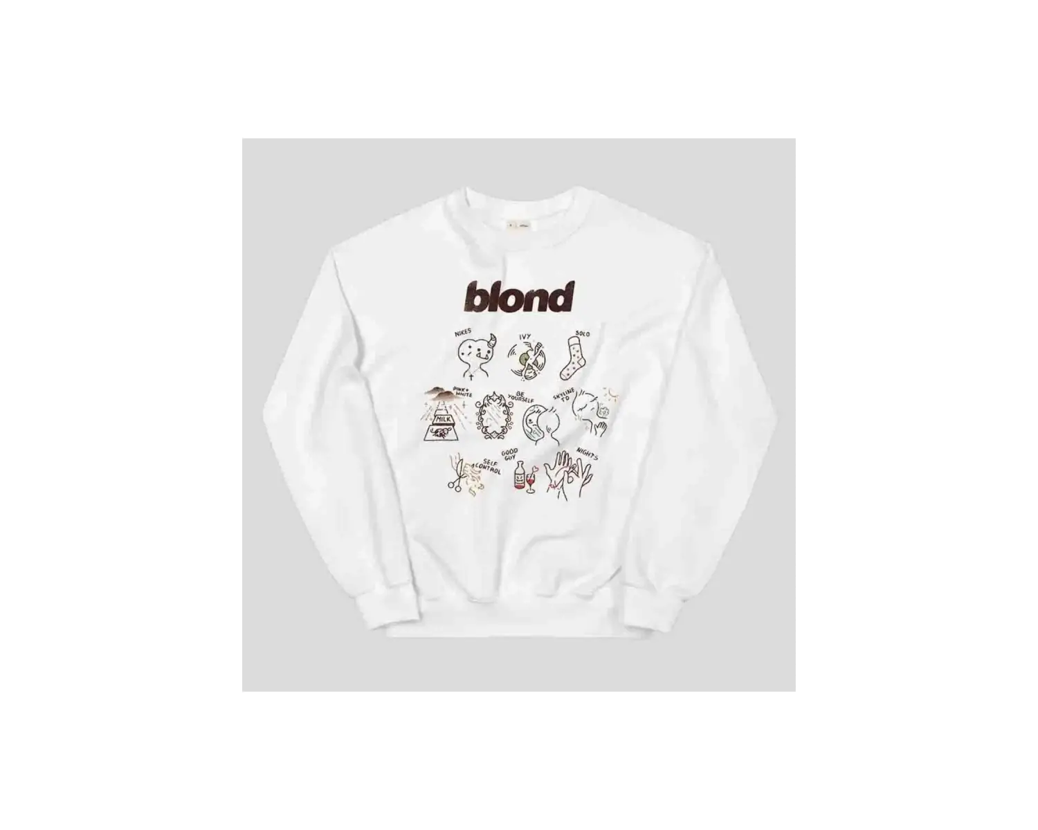 Blond Sweatshirt Beyaz