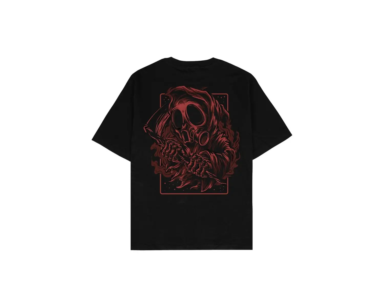 Blood Siyah Oversize Unisex T-shirt