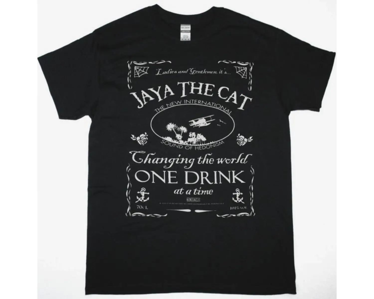 BLUE ÖYSTER CULT FIRE OF UNKNOWN ORIGIN NEW BLACK T SHIRT ÖN BASKILI