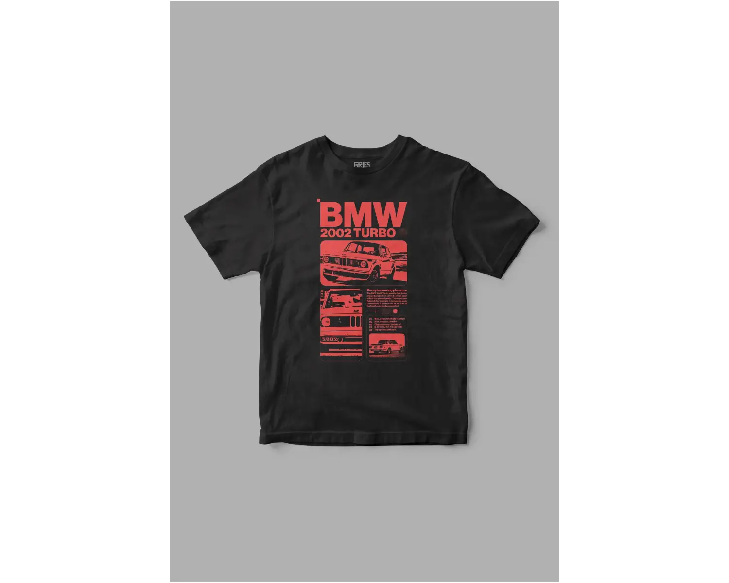 BMW 2002 Turbo Baskılı Tişört