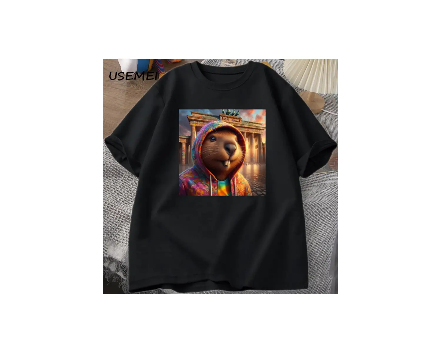 Bóbr Kurwa Gladyatör T Shirt Erkekler Kadınlar için Romanın Zafer Grafik T-Shirt Bober Beave 2833