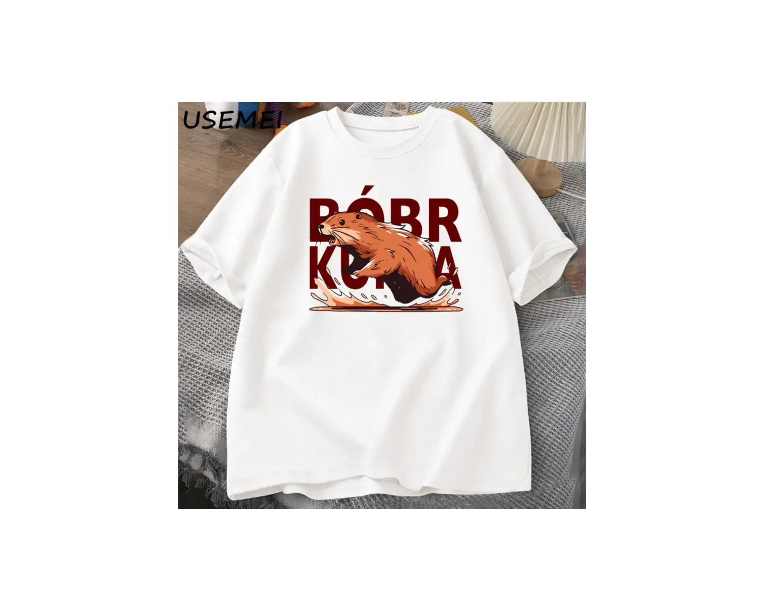 Bóbr Kurwa Gladyatör T Shirt Erkekler Kadınlar için Romanın Zafer Grafik T-Shirt Bober Beave 2833