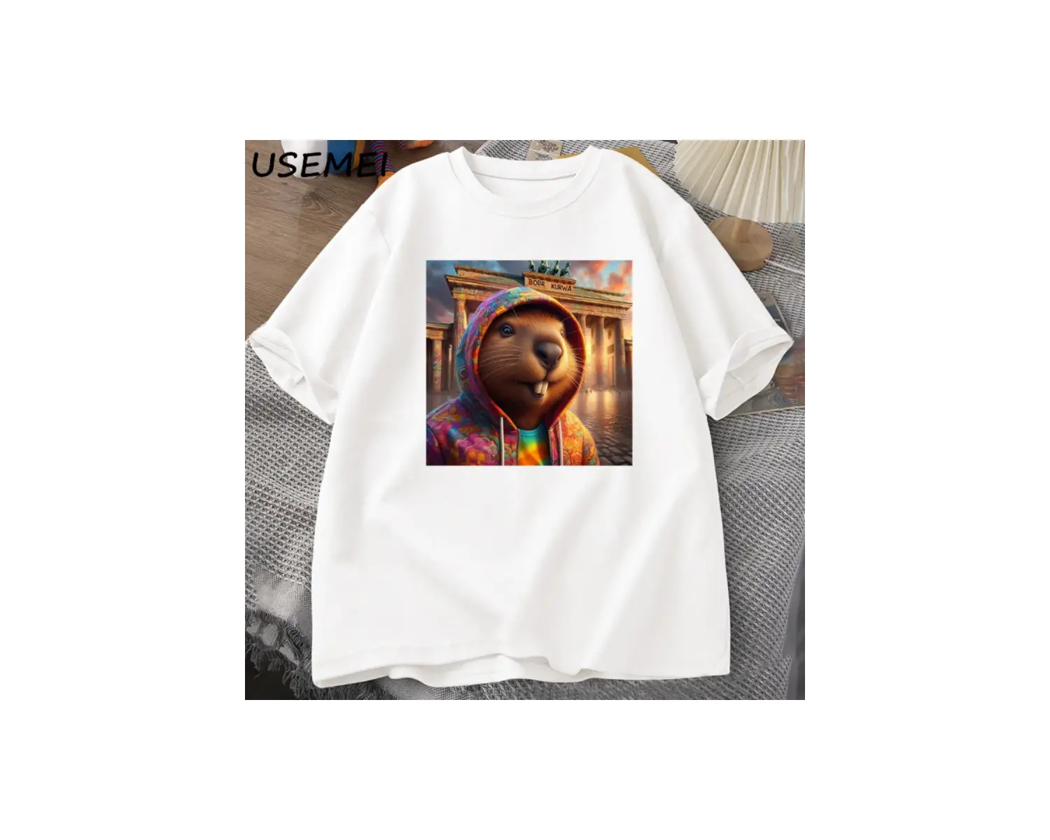 Bóbr Kurwa Gladyatör T Shirt Erkekler Kadınlar için Romanın Zafer Grafik T-Shirt Bober Beave 2833