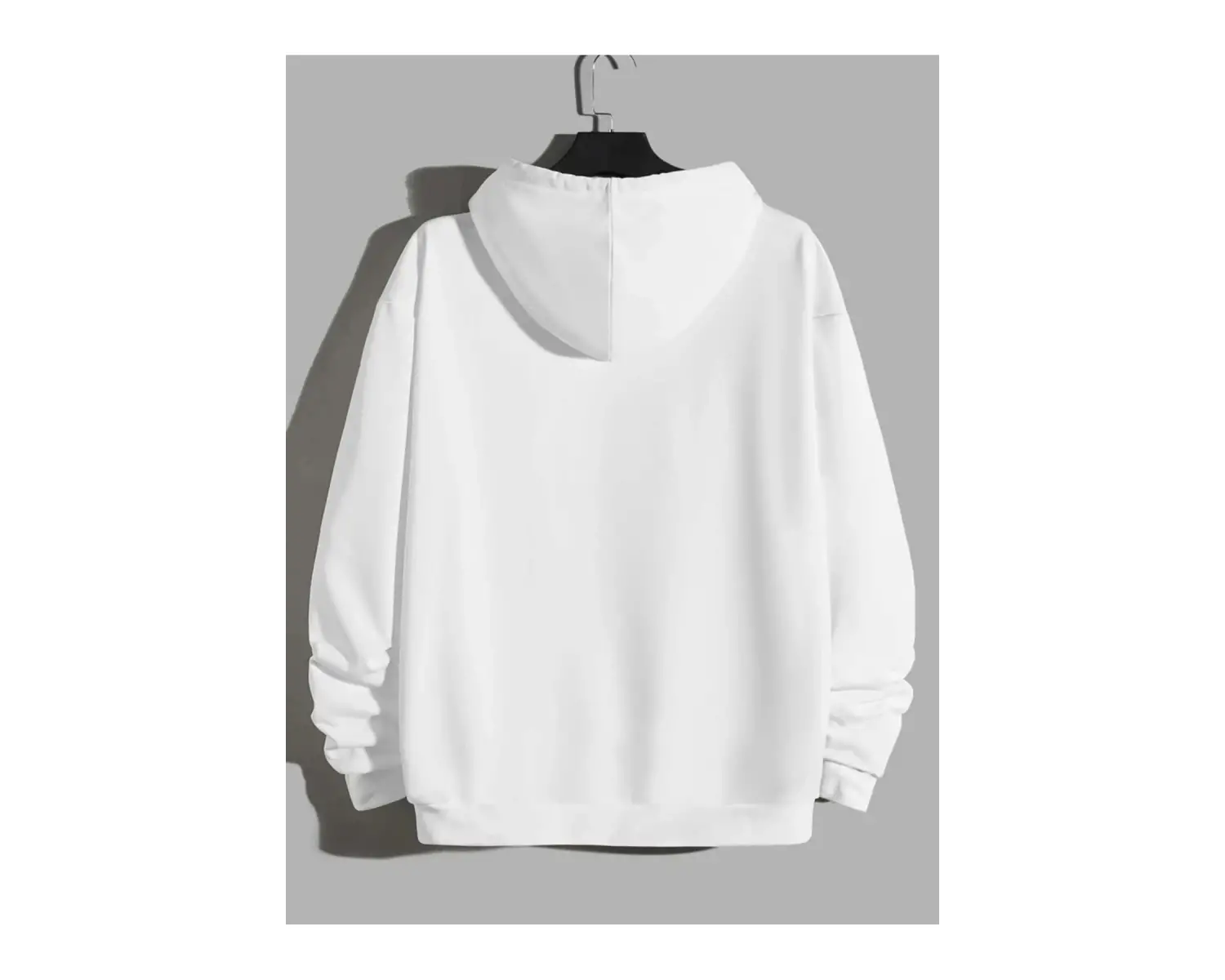 BOSTON Renkli Oversize Kapüşonlu Sweatshirt Beyaz