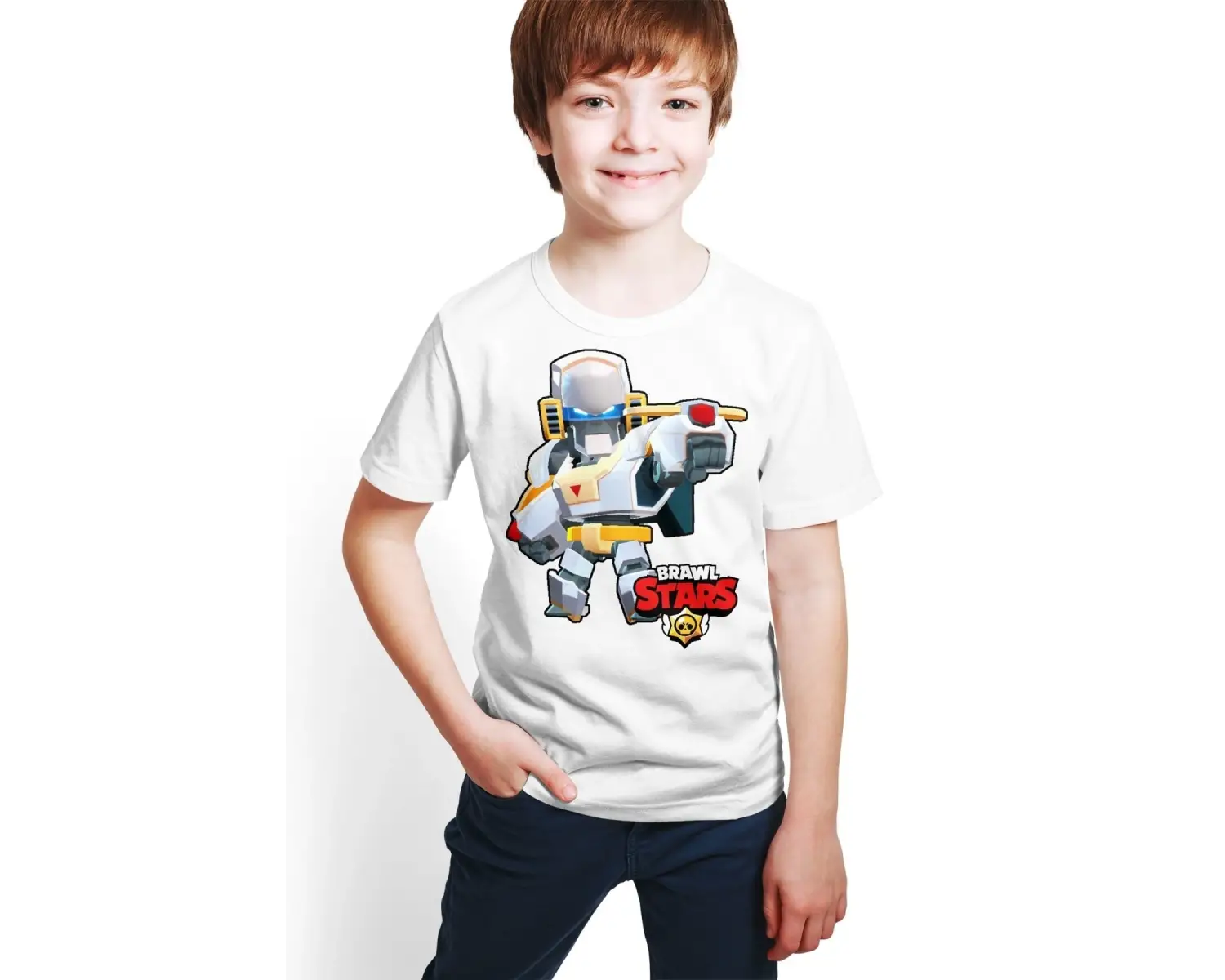 Brawl Stars - Bo - Erkek Çocuk Beyaz Dijital Baskılı T-shirt E-03