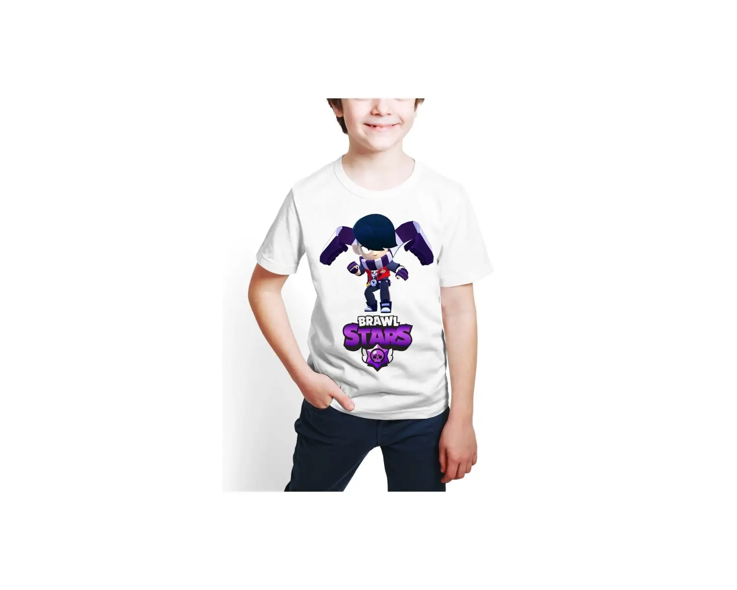 Brawl Stars Edgar Dijital Baskılı Çocuk Tişört D05