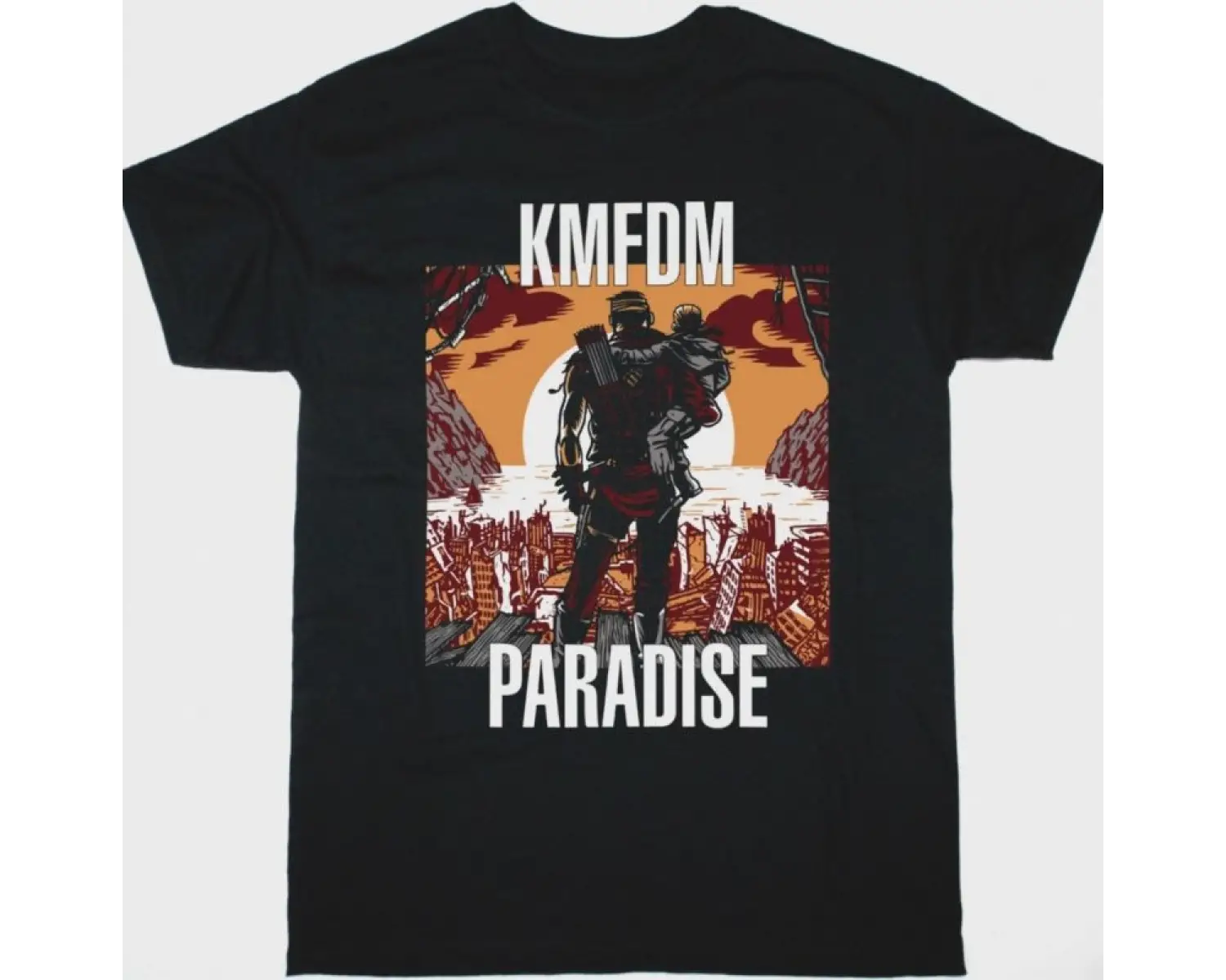 BRING ME THE HORIZON RAVEN AND SKULLS BMTH NEW WHITE T-SHIRT ÖN VE ARAKA BASKILI