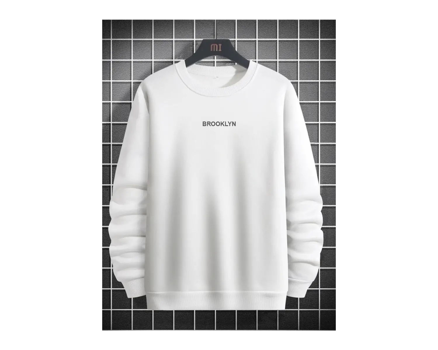 Brooklyn Baskılı 3 Oversize Beyaz