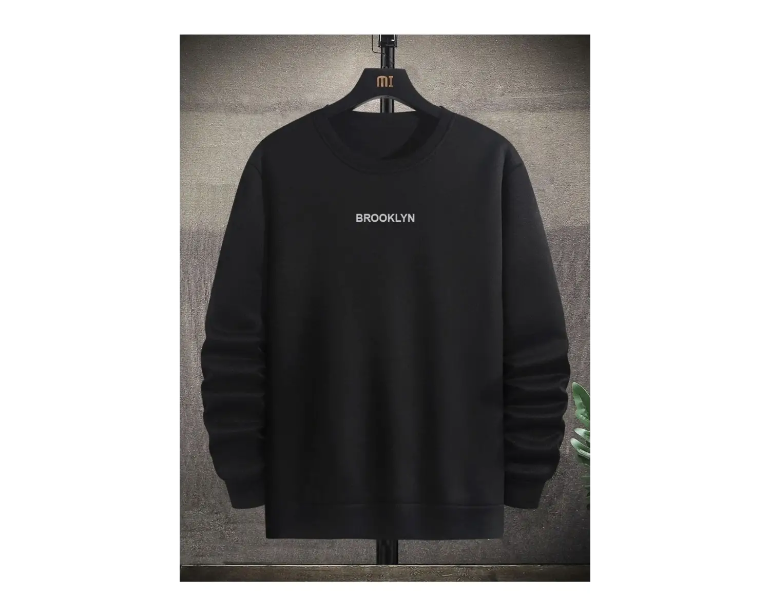 Brooklyn Baskılı 3 Oversize Siyah