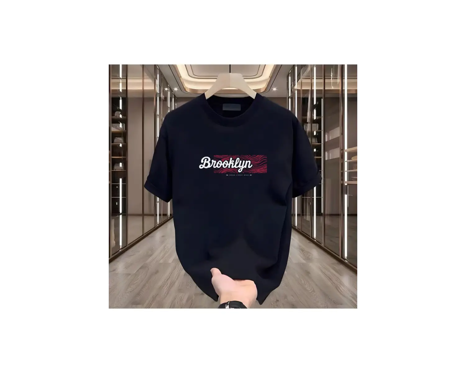 Brooklyn Baskılı Beyaz