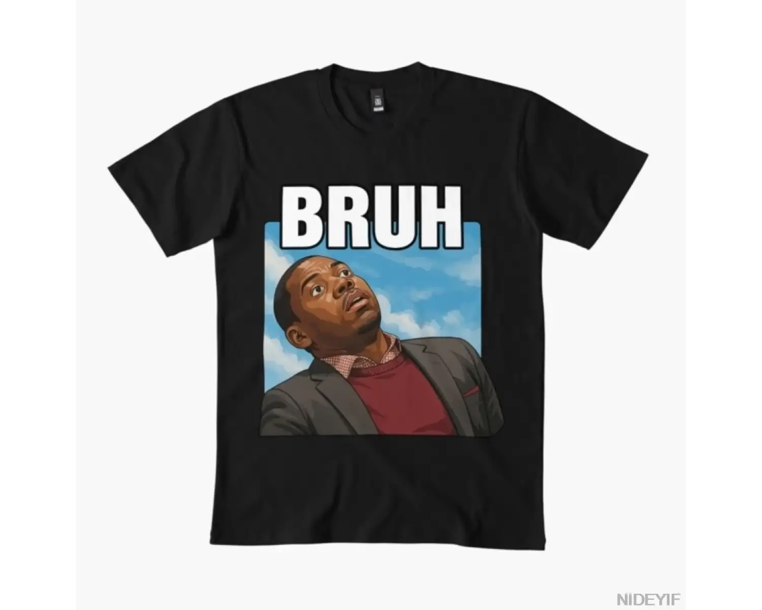 Bruh Meme T-shirt Erkekler Kadınlar Için % 100% Pamuklu T Shirt Kısa Kollu Üstler 0102-3