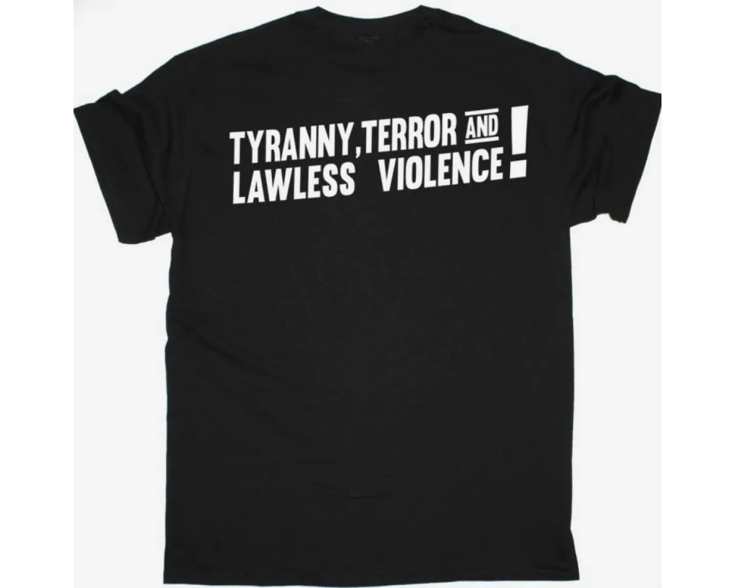 BRUJERIA RAZA ODIADA NEW BLACK T-SHIRT ÖN VE ARAKA BASKILI