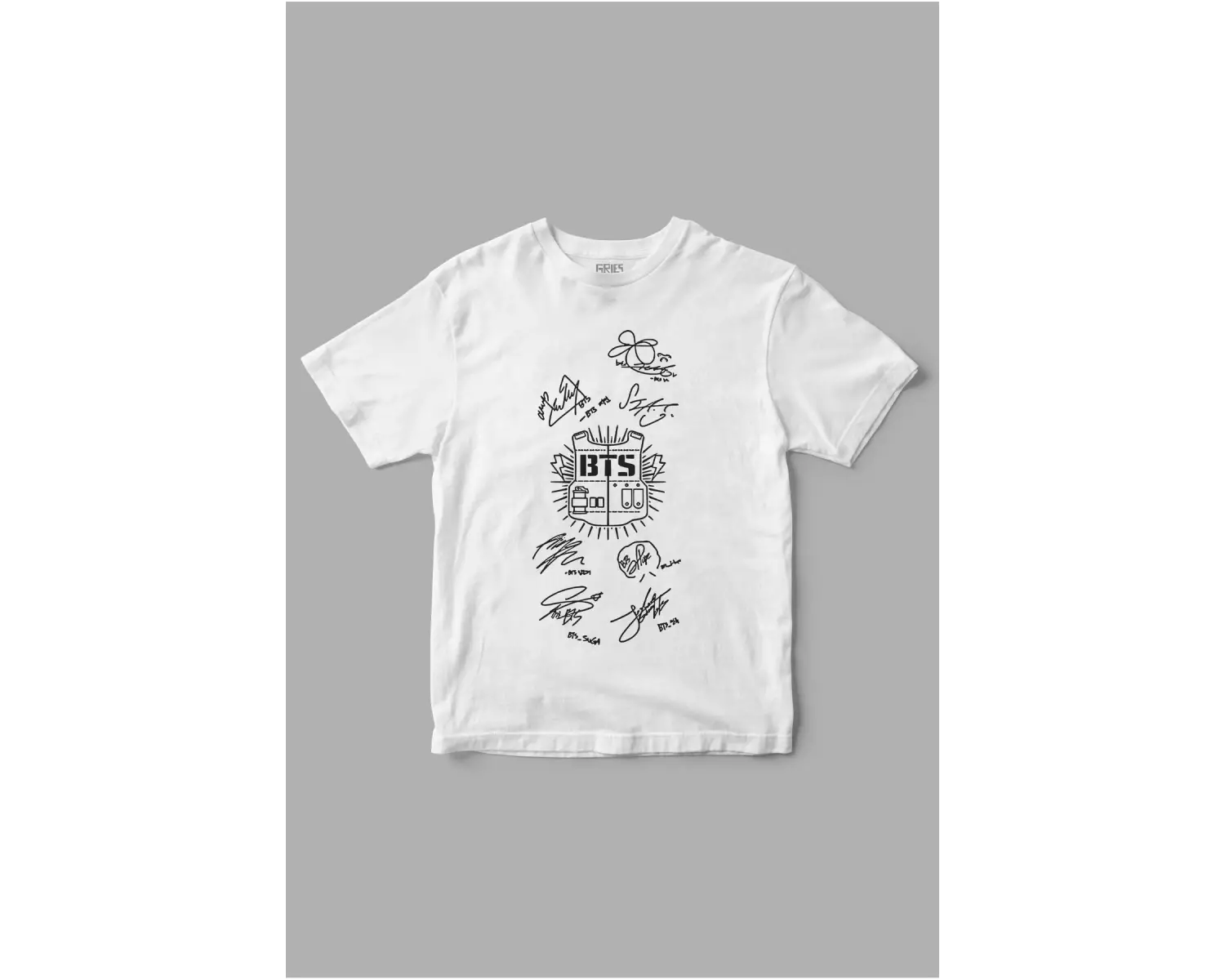 Bts Çelik Yelek Baskılı Tişört