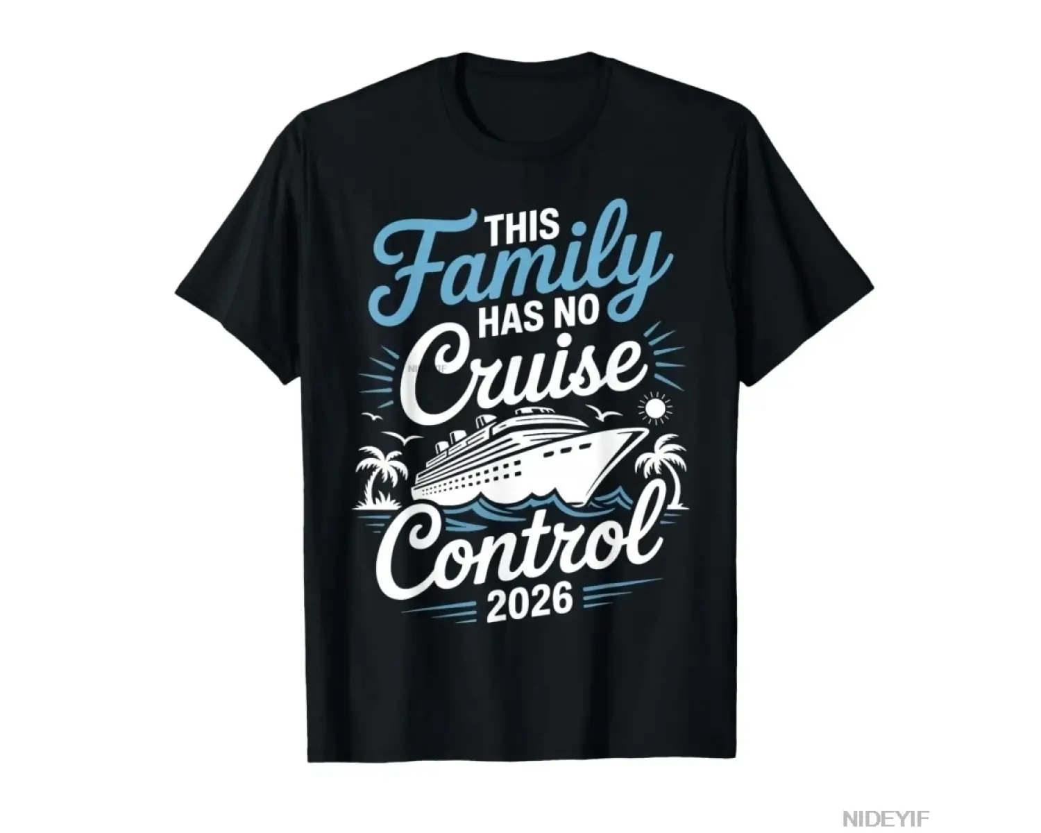 Bu Aile Yolculuğu Kontrolsüz 2026 Komik Seyahat T-shirt Erkekler Kadınlar Için % 100% Pamuklu