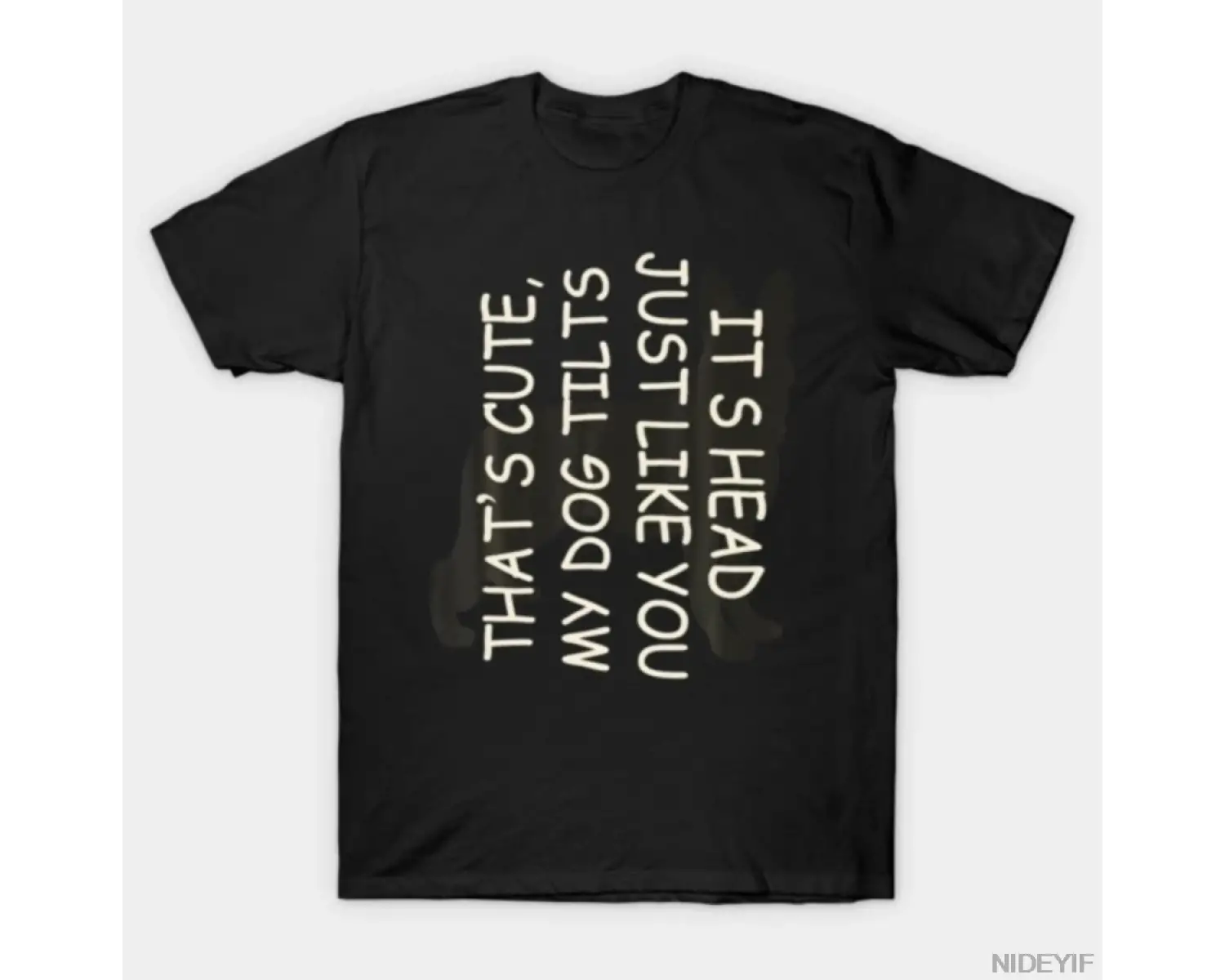 Bu benim köpeğim, başını sallıyor, sadece sizin gibi, erkekler ve kadınlar için %100 pamuklu