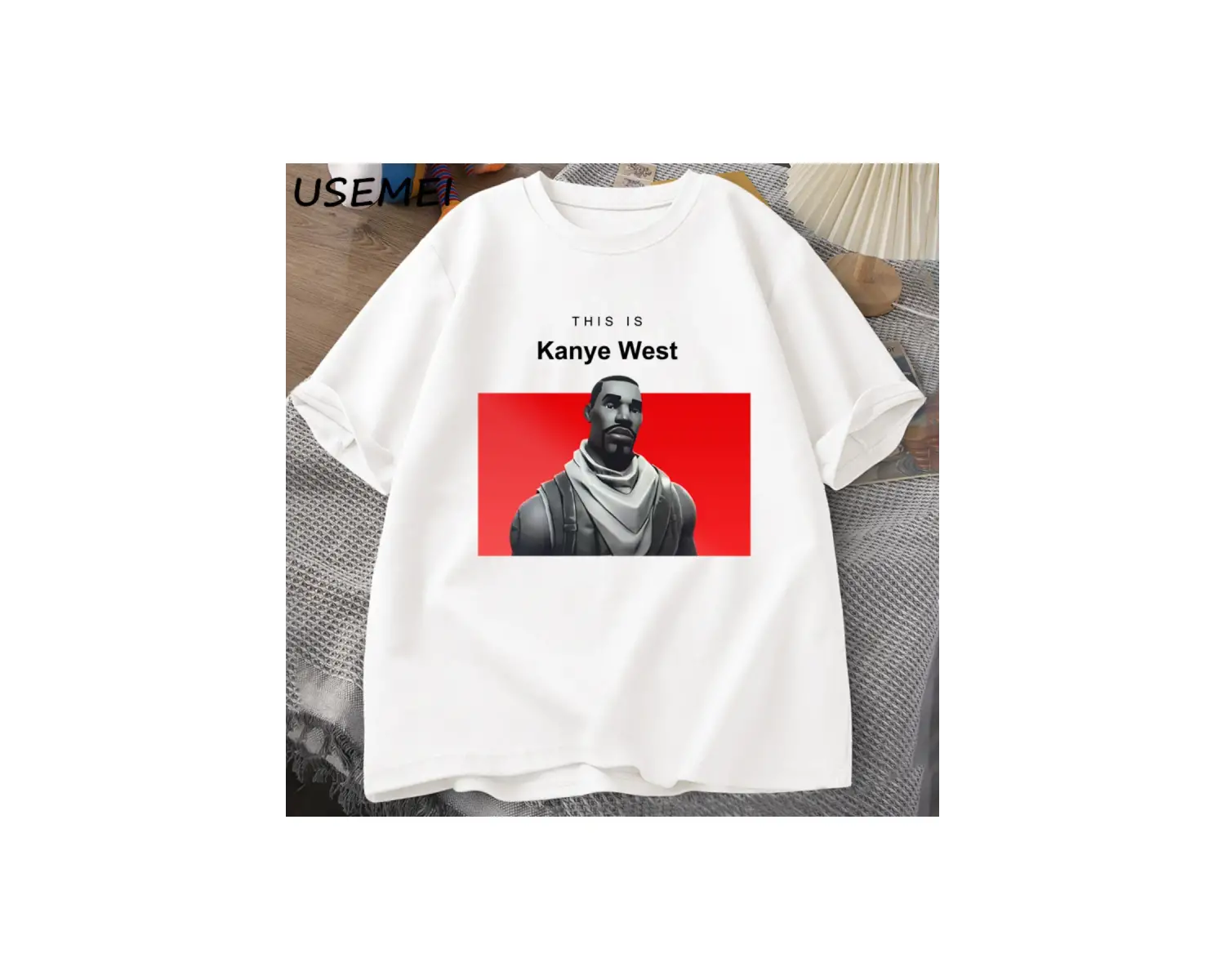 Bu kanyenin batı T Shirt nedensel pamuk kısa kollu Teekomik kanyenin Vintage T Shir 2845