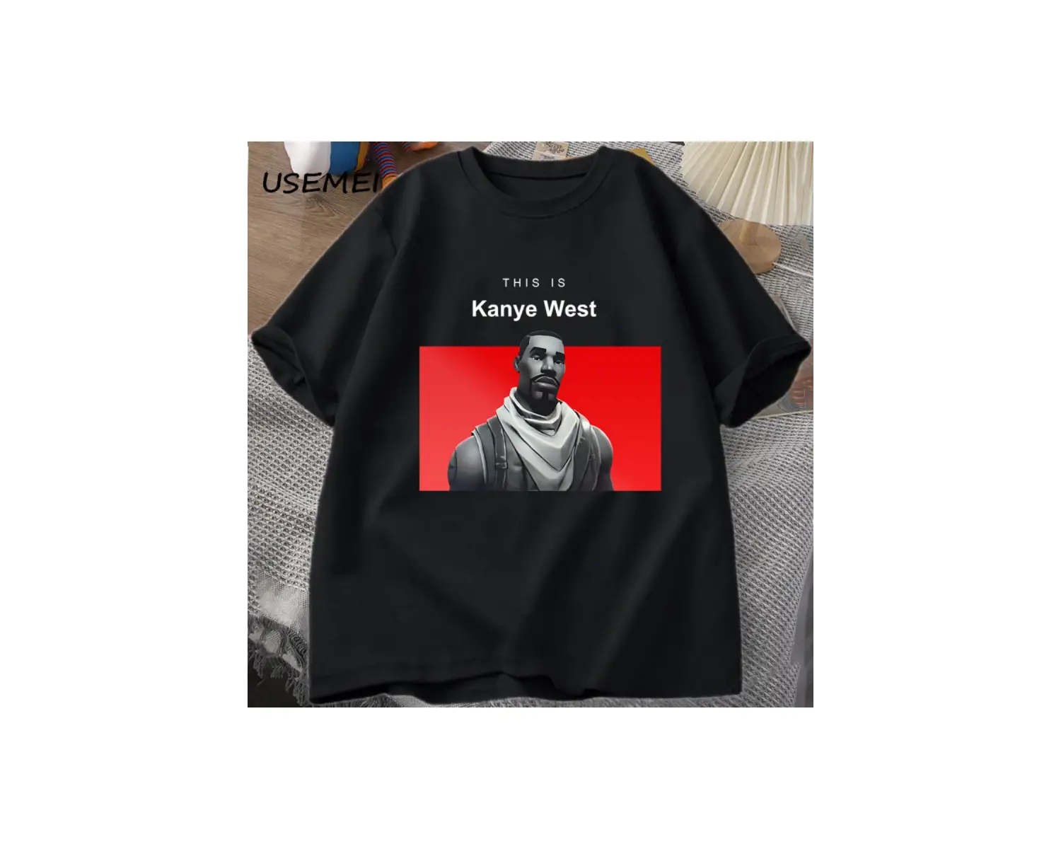 Bu kanyenin batı T Shirt nedensel pamuk kısa kollu Teekomik kanyenin Vintage T Shir 2845
