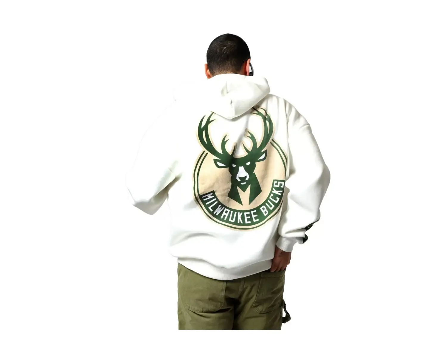 Bucks Sırt Baskılı Ekru Oversize Unisex