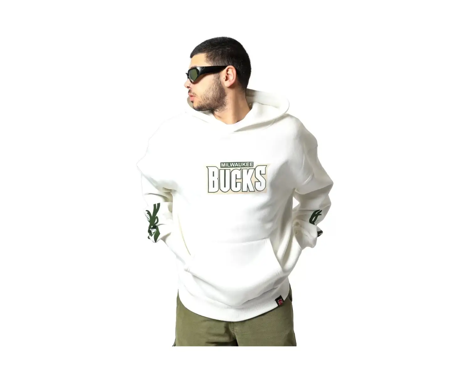 Bucks Sırt Baskılı Ekru Oversize Unisex