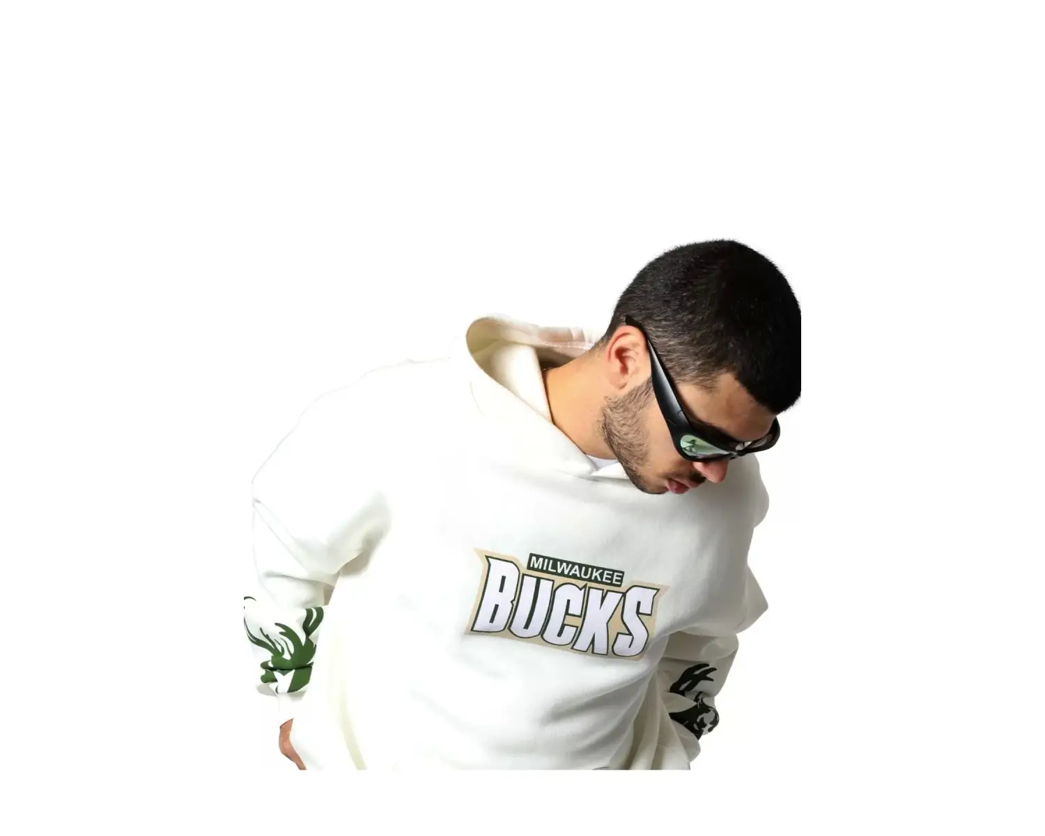 Bucks Sırt Baskılı Ekru Oversize Unisex